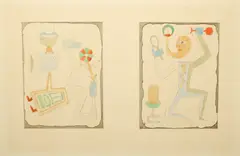 Victor Brauner, UNTITLED, FROM 'BRUNIDOR II', 1947, Etching and aquatint with hand-colouring on wove paper, 94/110