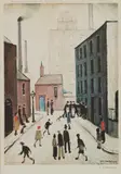 L. S. Lowry, INDUSTRIAL SCENE, 1974, Off-set lithograph, ed. 850