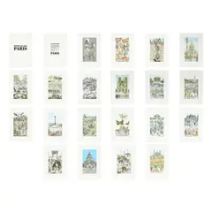Sir Peter Blake, PARIS SUITE, 2011, each signed and numbered in pencil, the justification also numbered in pencil, published by Coriander Studio and Paul Stolper, London, housed in original red binding box (20)