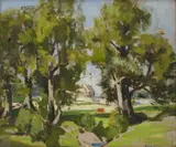 John Guthrie Spence Smith, NEAR CRAIGMILLAR, oil on board