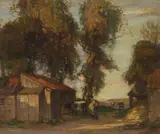 Robert Hope, HOME FROM PASTURE, oil on canvas
