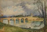 Tom Scott, KELSO BRIDGE, watercolour