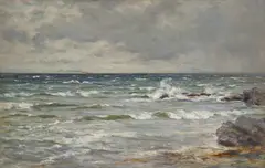 Joseph Henderson, BREAKING WAVES, Oil on canvas