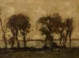 William Alfred Gibson, BY THE LOCH, EARLY AUTUMN, oil on canvas board