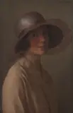 John Bulloch Souter, THE PINK BONNET, pastel