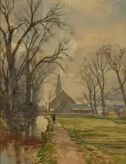 Tom Scott, THE MILL LADE, watercolour