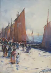 James Watterson Herald, RETURN OF THE FLEET, watercolour