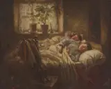 Robert Gemmell Hutchison, SWEET DREAMS, oil on canvas
