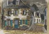 William Wilson, PONT AVEN, pen and ink and watercolour