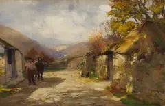 David Farquharson, THE SMITHY, oil on board