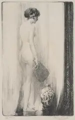 Stanley Cursiter, THE FAN, lithograph