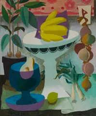 William Crosbie, STILL LIFE WITH BANANAS, oil on panel