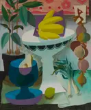 William Crosbie, STILL LIFE WITH BANANAS, oil on panel