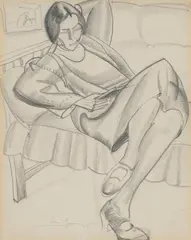 William McCance, LUCY READING, pencil