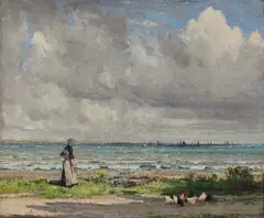 William Wells, FISH IN THE BAY, oil on canvas