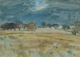 William George Gillies, NOVEMBER WESTLOOK, pencil and watercolour