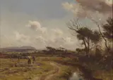 William Darling McKay, HAYMAKING, oil on canvas