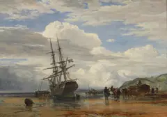 Samuel Bough, ON THE SANDS DYSART, oil on panel