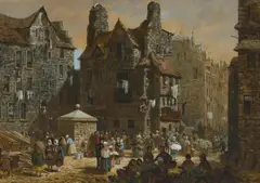 Louise Rayner, JOHN KNOX'S HOUSE, THE ROYAL MILE, EDINBURGH, watercolour
