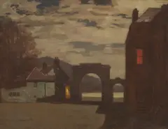 George Houston, NOCTURNE, LOCH FYNE, oil on canvas