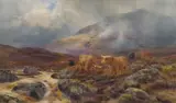 Louis Bosworth Hurt, AFTER A STORM ON RANNOCH MOOR, oil on canvas
