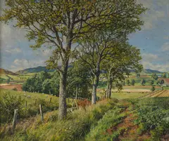 James McIntosh Patrick, HIGH SUMMER NEAR RAIT, oil on canvas