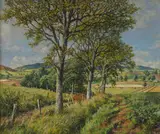 James McIntosh Patrick, HIGH SUMMER NEAR RAIT, oil on canvas