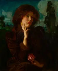 Maurice Greiffenhagen, MISS SYBIL WALLER, oil on canvas