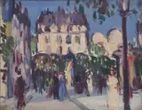 John Duncan Fergusson, PLACE DE L’OBSERVATOIRE, 1907, oil on canvas board