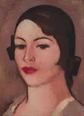 John Duncan Fergusson, LA FRANCAISE, oil on board