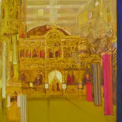 Robin Philipson, ICONOSTASIS 1, oil on canvas