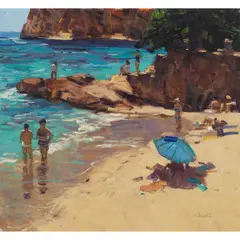George Devlin, BATHERS, LE RAYOL, oil on canvas