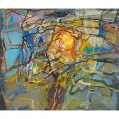 Duncan Shanks, WINDWARPED LIPLAND THORN, acrylic on paper
