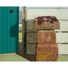COME OUT, COME OUT, WHEREVER YOU ARE by Jim Dunbar, 1981, oil on board, sold Aug 2025