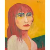 John Bellany, PORTRAIT OF THE ARTIST'S WIFE, HELEN, oil on canvas