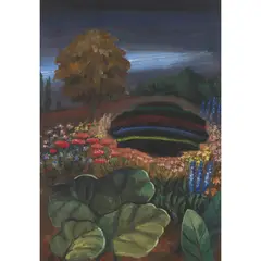 Steven Campbell, NO.81 - GARDEN II, Acrylic on paper