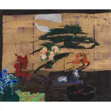 George Donald, JAPANESE STILL LIFE, Collage and mixed media on board