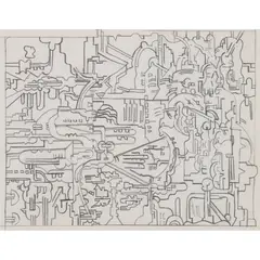 Eduardo Paolozzi, DESIGN 2, Pencil