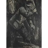 Dougal McKenzie, BLIND MAN, ink and wash and bodycolour on paper