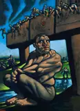 Peter Howson, BRIDGE OF HOPE, oil on canvas