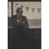Jack Vettriano, AT THE MOVIES, oil on canvas board