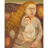 Helen Flockhart, FALL, FALLING, FALLEN?, oil on canvas