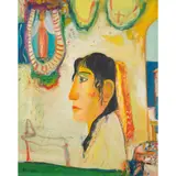 John Bellany, MEXICAN LADY, oil on canvas