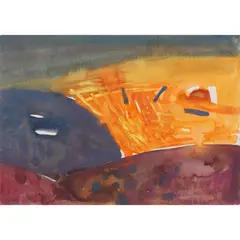 Dame Barbara Rae, 8 P.M. VOLTERRA ROAD, watercolour