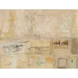 Victoria Crowe, CLEARING SNOW, WEST LINTON, mixed media