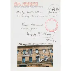 Paul Neagu, A GROUP OF THREE WORKS: ‘TWO HYPHENS’; 'HAPPY DAYS’; ‘POSTCARD’, mixed media on a photographic base pasted on ‘Visual Hermeneutics’ headed paper