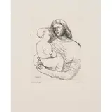 Henry Moore, MOTHER AND CHILD XXII, FROM 'MOTHER AND CHILD', 1983, Etching, PLXXII 32/65
