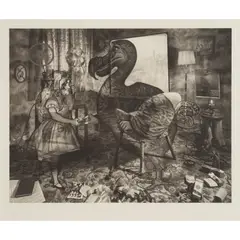 Calum Colvin, A CAUCUS RACE, Etching and polymer gravure, 41/50