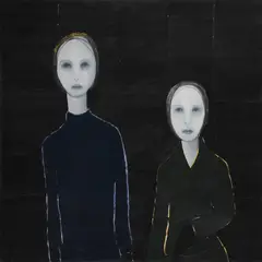 Jane McCance, THE VISITATION OF MARY AND ELIZABETH, 2016, oil on canvas