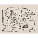 William Gear, UNTITLED -1948, ink on paper
